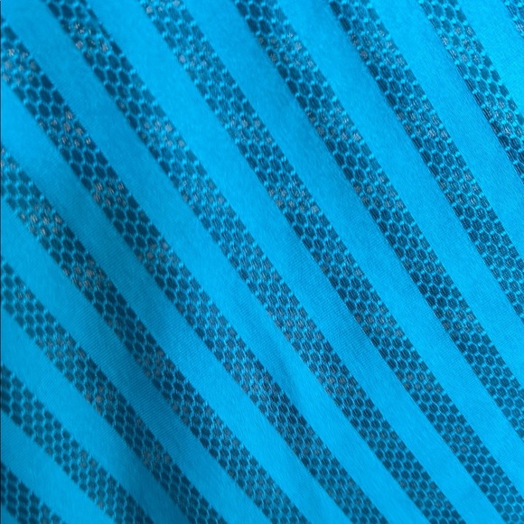 Teal Striped Athletic top - Picture 3 of 7